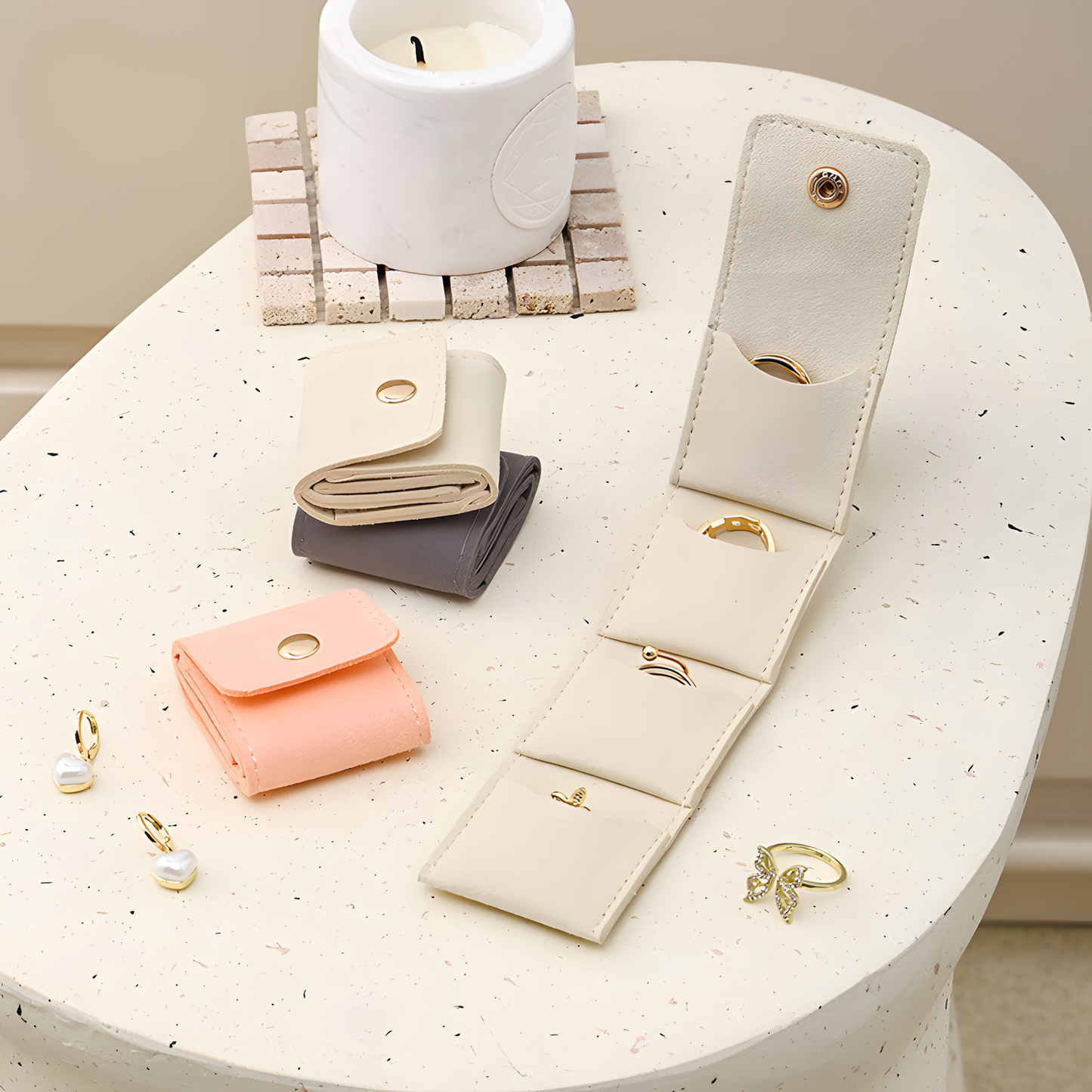 Elegant Ring & Earring Minibag